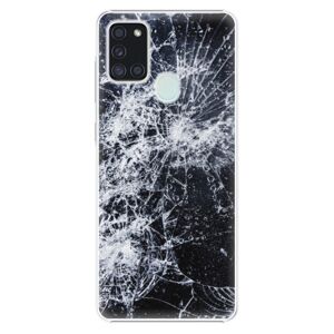 Plastové puzdro iSaprio - Cracked - Samsung Galaxy A21s