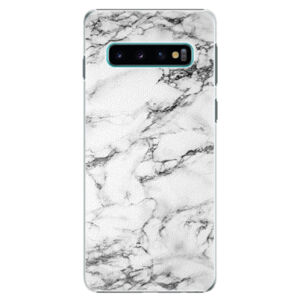 Plastové puzdro iSaprio - White Marble 01 - Samsung Galaxy S10