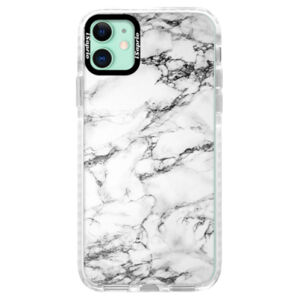 Silikónové puzdro Bumper iSaprio - White Marble 01 - iPhone 11