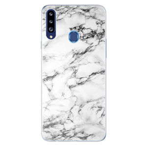 Odolné silikónové puzdro iSaprio - White Marble 01 - Samsung Galaxy A20s