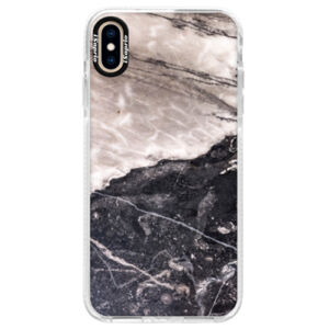 Silikónové púzdro Bumper iSaprio - BW Marble - iPhone XS Max
