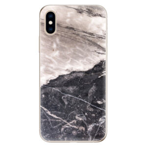 Odolné silikónové puzdro iSaprio - BW Marble - iPhone XS