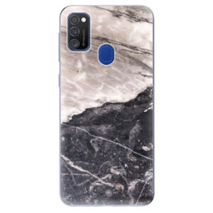 Odolné silikónové puzdro iSaprio - BW Marble - Samsung Galaxy M21
