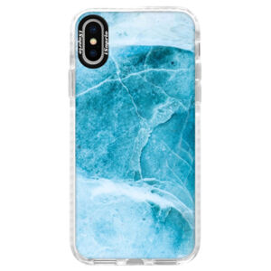 Silikónové púzdro Bumper iSaprio - Blue Marble - iPhone X