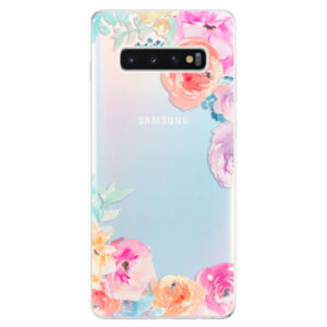 Odolné silikonové pouzdro iSaprio - Flower Brush - Samsung Galaxy S10+