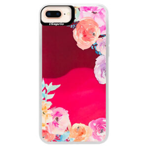 Neónové púzdro Pink iSaprio - Flower Brush - iPhone 8 Plus