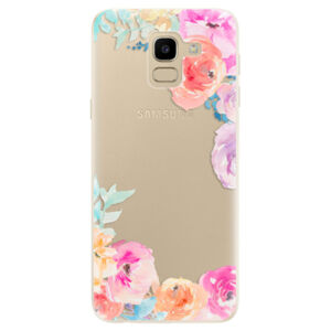 Odolné silikónové puzdro iSaprio - Flower Brush - Samsung Galaxy J6