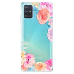 Odolné silikónové puzdro iSaprio - Flower Brush - Samsung Galaxy A51