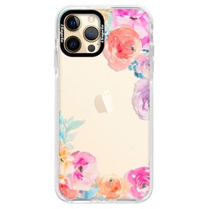 Silikónové puzdro Bumper iSaprio - Flower Brush - iPhone 12 Pro