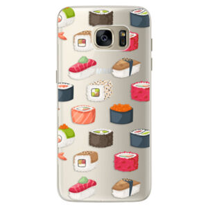 Silikónové puzdro iSaprio - Sushi Pattern - Samsung Galaxy S7 Edge