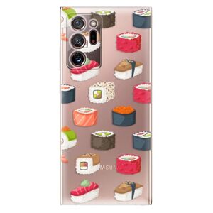 Odolné silikónové puzdro iSaprio - Sushi Pattern - Samsung Galaxy Note 20 Ultra