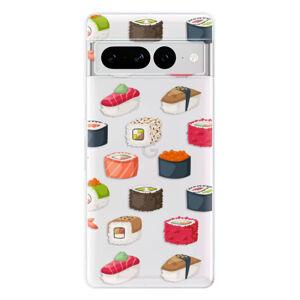 Odolné silikónové puzdro iSaprio - Sushi Pattern - Google Pixel 7 Pro 5G