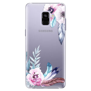 Plastové puzdro iSaprio - Flower Pattern 04 - Samsung Galaxy A8+