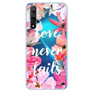 Odolné silikónové puzdro iSaprio - Love Never Fails - Huawei Nova 5T