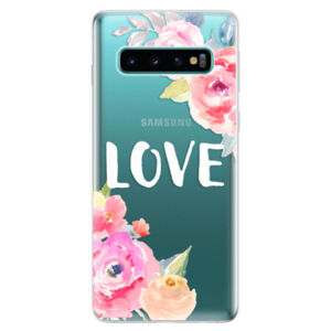 Odolné silikonové pouzdro iSaprio - Love - Samsung Galaxy S10