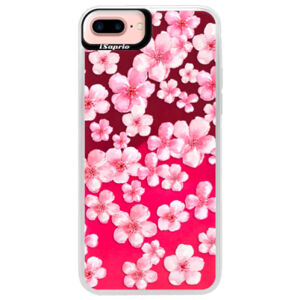 Neónové púzdro Pink iSaprio - Flower Pattern 05 - iPhone 7 Plus