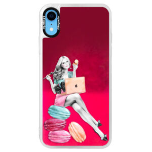 Neónové púzdro Pink iSaprio - Girl Boss - iPhone XR
