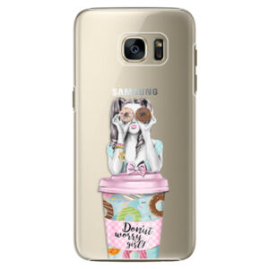 Plastové puzdro iSaprio - Donut Worry - Samsung Galaxy S7 Edge