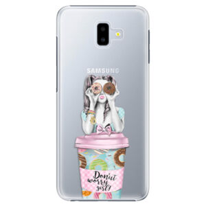 Plastové puzdro iSaprio - Donut Worry - Samsung Galaxy J6+