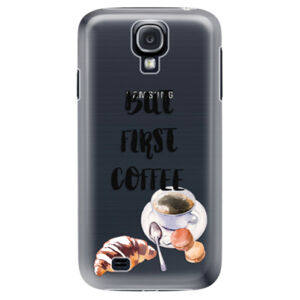 Plastové puzdro iSaprio - First Coffee - Samsung Galaxy S4