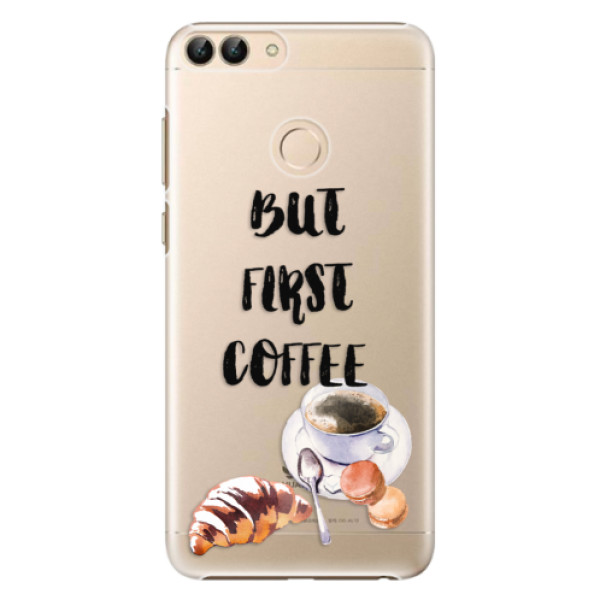 Plastové puzdro iSaprio - First Coffee - Huawei P Smart