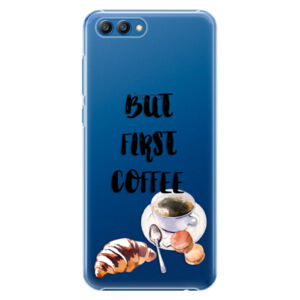 Plastové puzdro iSaprio - First Coffee - Huawei Honor View 10