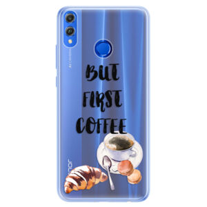 Silikónové puzdro iSaprio - First Coffee - Huawei Honor 8X