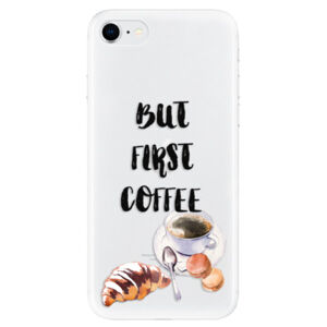 Odolné silikónové puzdro iSaprio - First Coffee - iPhone SE 2020