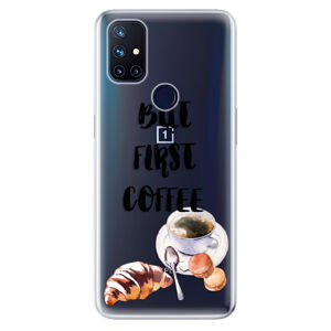 Odolné silikónové puzdro iSaprio - First Coffee - OnePlus Nord N10 5G