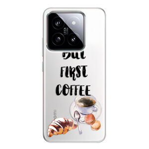 Odolné silikónové puzdro iSaprio - First Coffee - Xiaomi 14