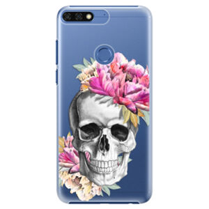 Plastové puzdro iSaprio - Pretty Skull - Huawei Honor 7C