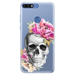 Silikónové puzdro iSaprio - Pretty Skull - Huawei Honor 7C