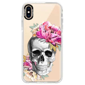 Silikónové púzdro Bumper iSaprio - Pretty Skull - iPhone XS Max