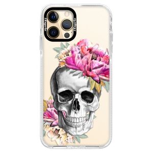 Silikónové puzdro Bumper iSaprio - Pretty Skull - iPhone 12 Pro