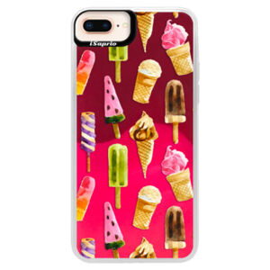 Neónové púzdro Pink iSaprio - Ice Cream - iPhone 8 Plus