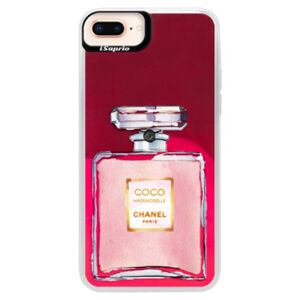 Neónové púzdro Pink iSaprio - Chanel Rose - iPhone 8 Plus