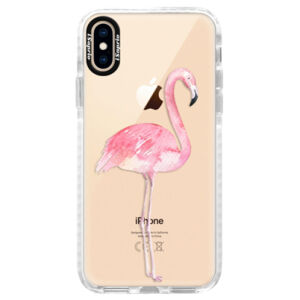 Silikónové púzdro Bumper iSaprio - Flamingo 01 - iPhone XS