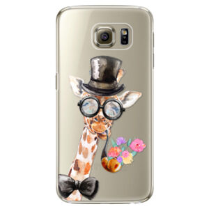 Plastové puzdro iSaprio - Sir Giraffe - Samsung Galaxy S6 Edge