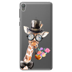 Plastové puzdro iSaprio - Sir Giraffe - Sony Xperia E5
