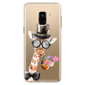 Plastové puzdro iSaprio - Sir Giraffe - Samsung Galaxy A8 2018