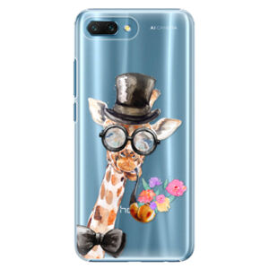 Plastové puzdro iSaprio - Sir Giraffe - Huawei Honor 10