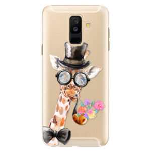 Plastové puzdro iSaprio - Sir Giraffe - Samsung Galaxy A6+