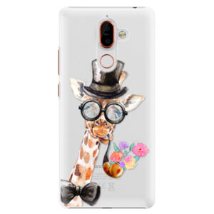 Plastové puzdro iSaprio - Sir Giraffe - Nokia 7 Plus