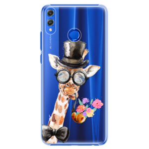 Plastové puzdro iSaprio - Sir Giraffe - Huawei Honor 8X