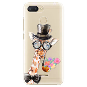 Plastové puzdro iSaprio - Sir Giraffe - Xiaomi Redmi 6
