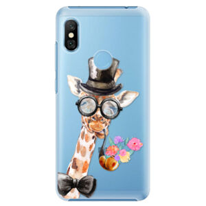 Plastové puzdro iSaprio - Sir Giraffe - Xiaomi Redmi Note 6 Pro