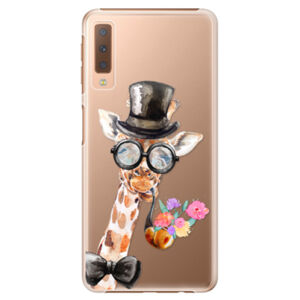 Plastové puzdro iSaprio - Sir Giraffe - Samsung Galaxy A7 (2018)