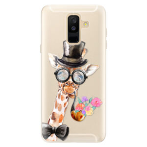 Silikónové puzdro iSaprio - Sir Giraffe - Samsung Galaxy A6+
