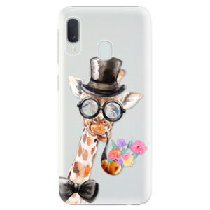 Plastové puzdro iSaprio - Sir Giraffe - Samsung Galaxy A20e
