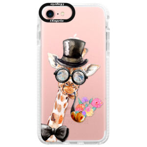 Silikónové púzdro Bumper iSaprio - Sir Giraffe - iPhone 7